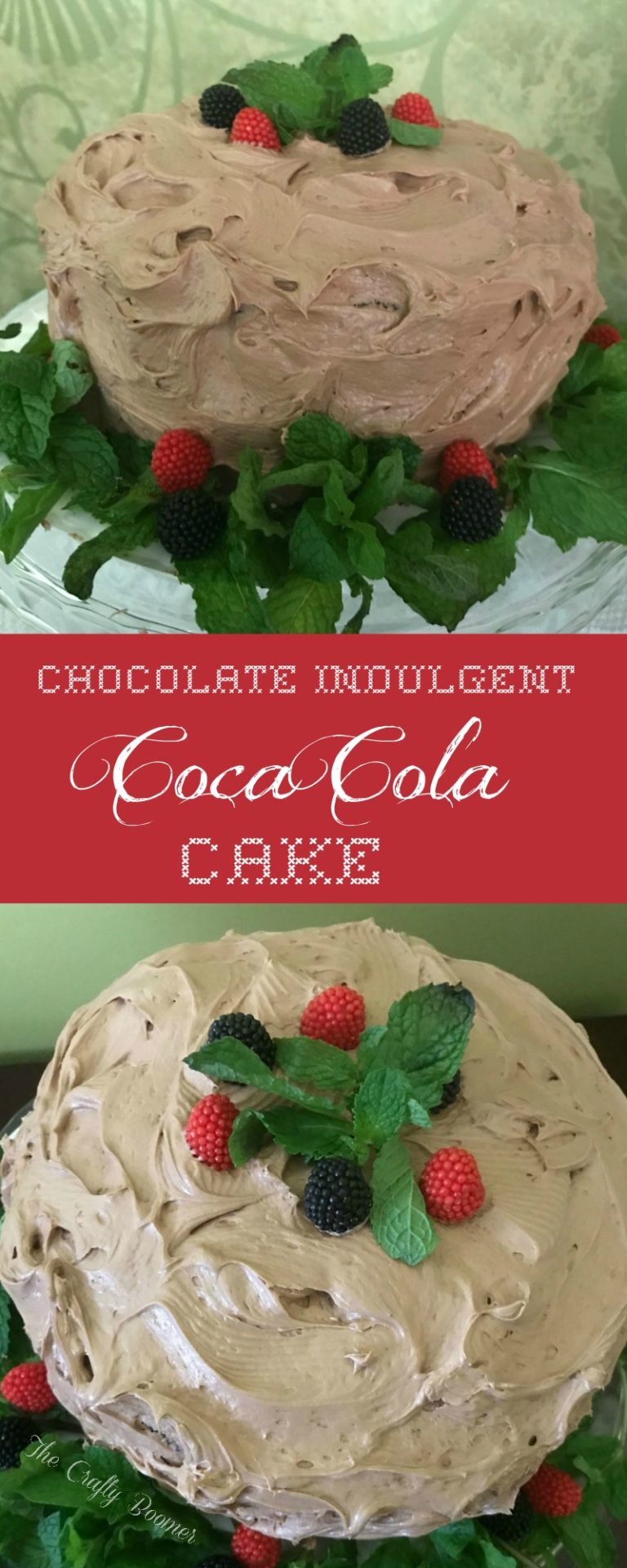 This cake is made from a Devil Food Cake mix and Coca-Cola soda.