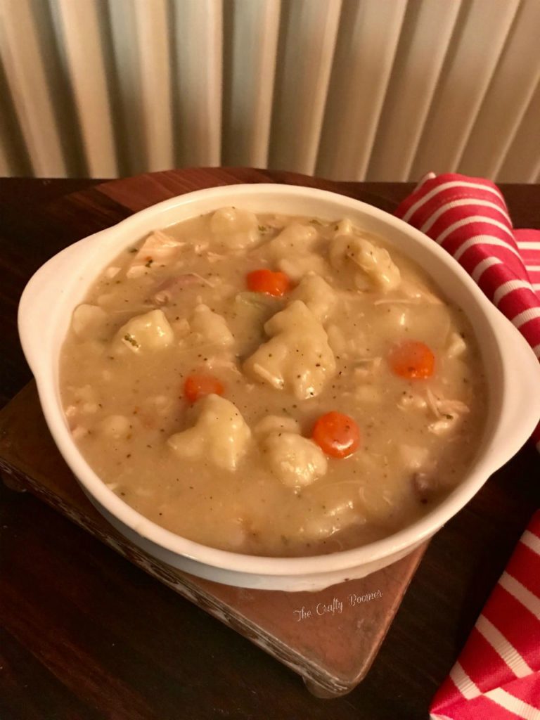 Rotisserie chicken and dumplings are the perfect comfort food that has that classic down home taste.