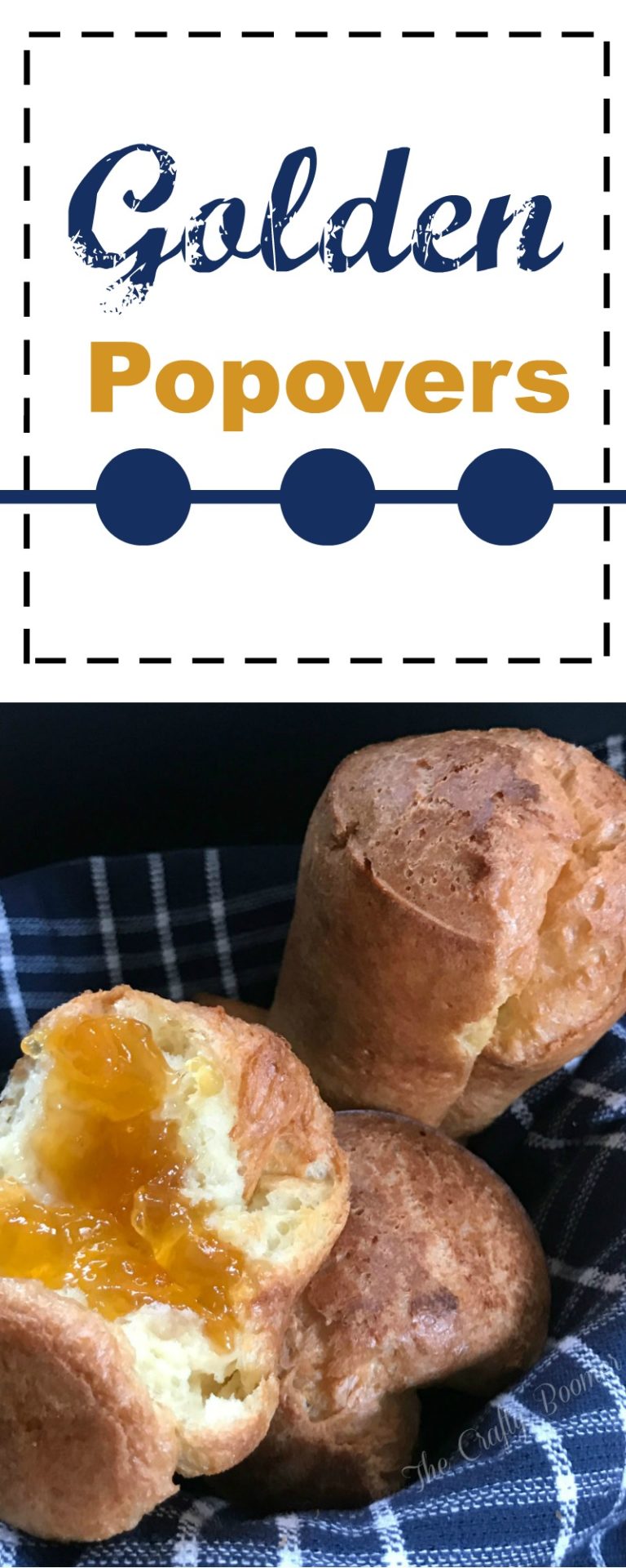 Golden popovers are a very regal quick-bread that are so simple to make. They are sure to become the star of your breakfast/dinner table.