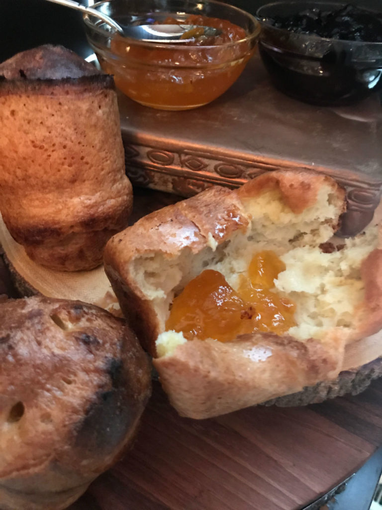 Golden popovers are a very regal quick-bread that are so simple to make. They are sure to become the star of your breakfast/dinner table.