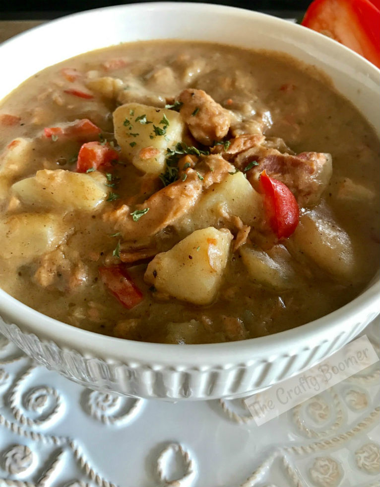 Chunky salmon potato chowder is a rich hearty flavorful chowder.