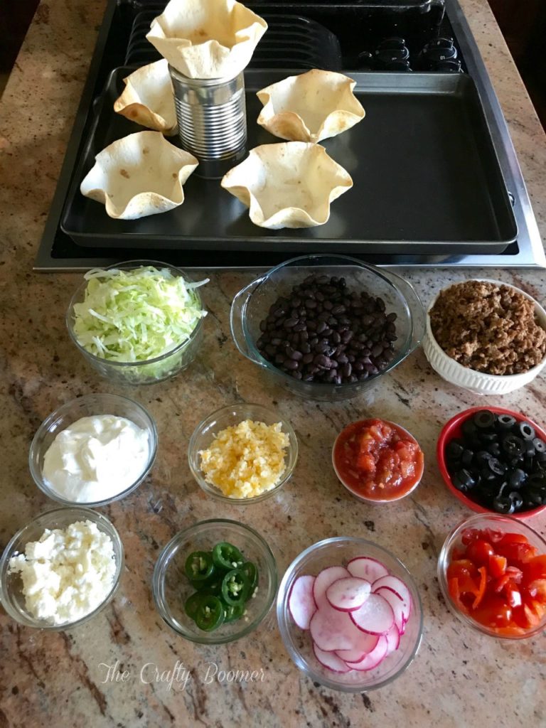 Make your saucy taco salad unique, add a blend of ingredients that makes your salad festive.