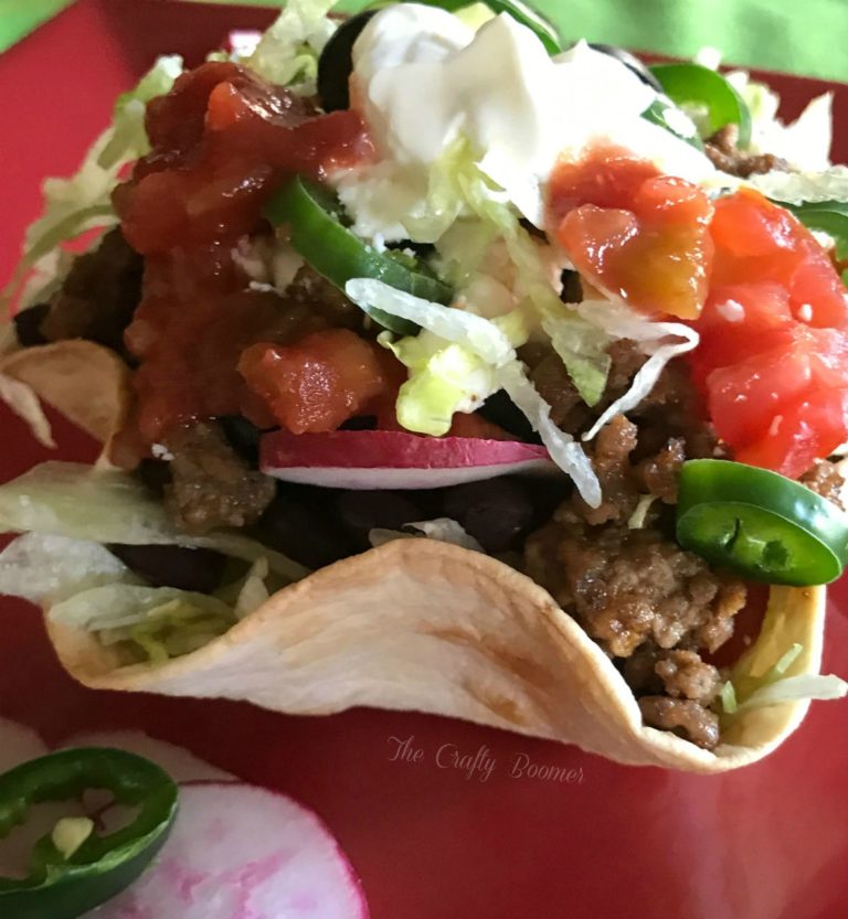 Make your saucy taco salad unique, add a blend of ingredients that makes your salad festive.