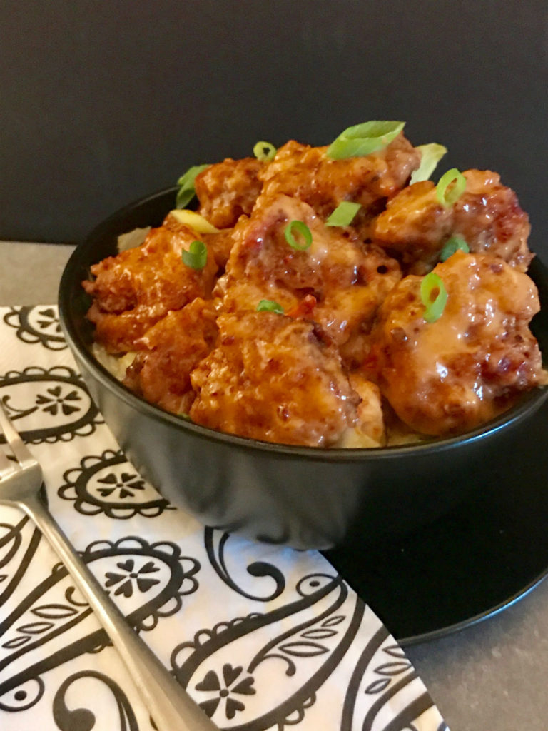 Succulent Bang Bang Shrimp makes a fantastic beginning to a meal. It's filled with crisp spicy flavor with pops of crunch which is the secret punch to this dish.