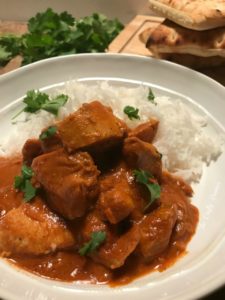 Grilled Chicken Tikka Masala is smothered in a rich tangy creamy tomato sauce. Full of big flavor with lots of exotic spices. This dish is sure to become a family favorite.